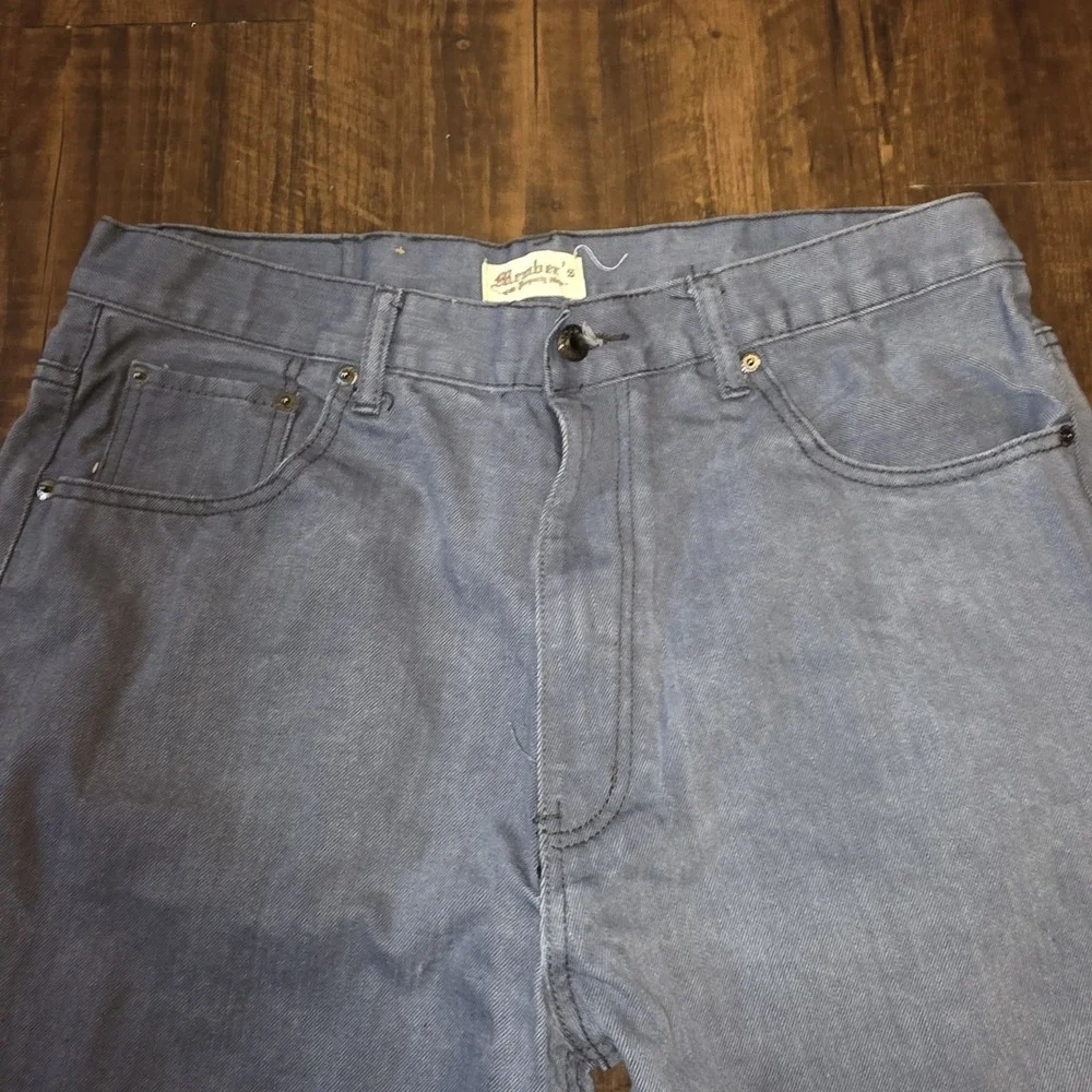 Jeans Member's Property Men's Blue Straight Leg Denim Pants Size 38x32